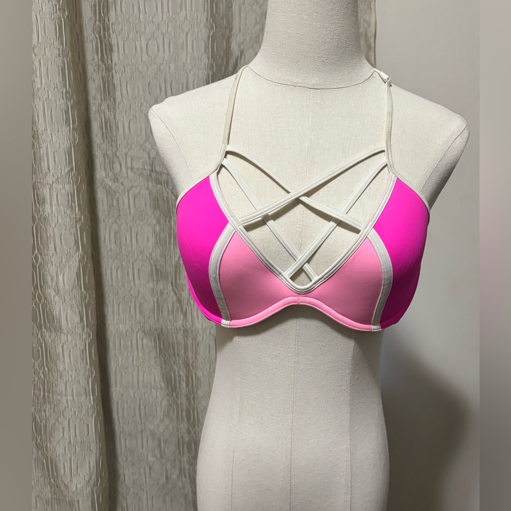 Pink Victoria’s Secret Swimwear Bikini Top